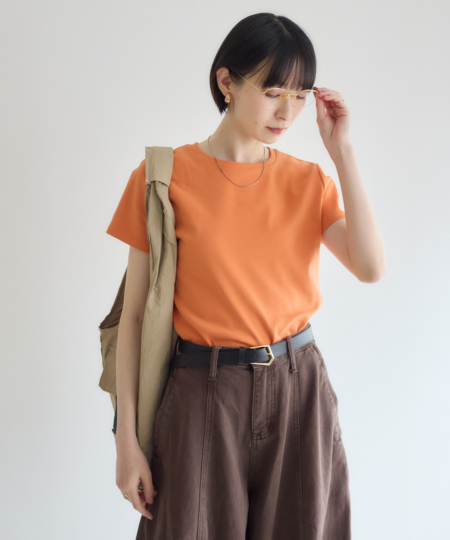 新品未使用☆pois compact long tee ポワコンパクトロングT cloche 肉感を拾わないコンパクトTee | IKG crossing