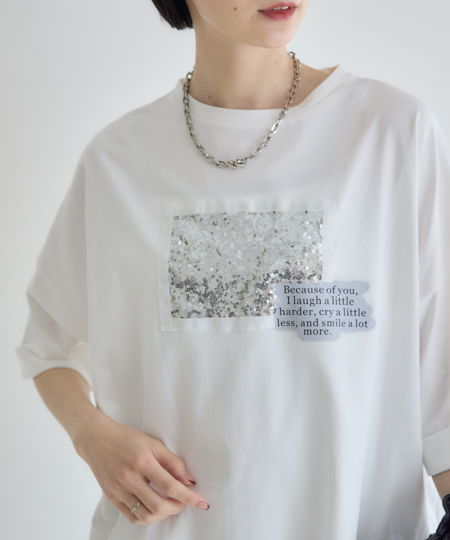 33℃ スパンコールキラキラTシャツ | IKG crossing