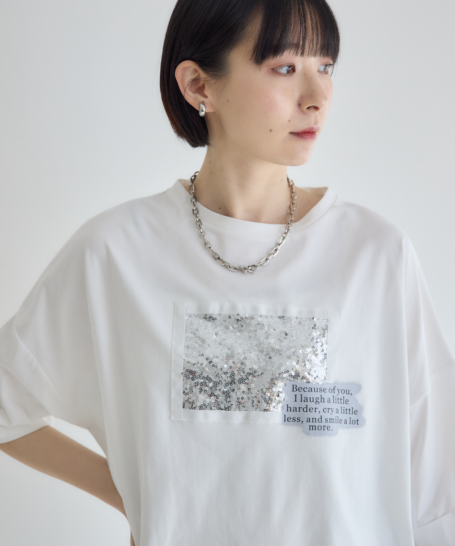 33℃ スパンコールキラキラTシャツ | IKG crossing