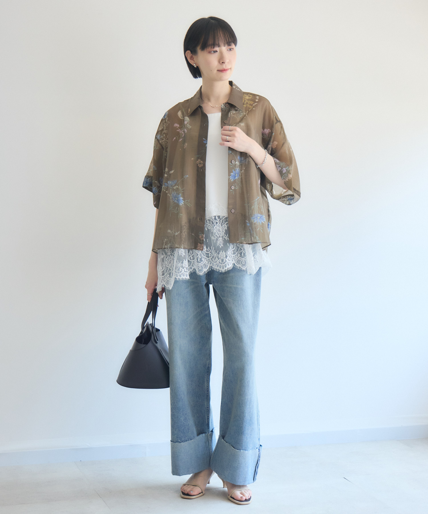TRANOI. ヴィンテージフラワーシャツ | IKG crossing