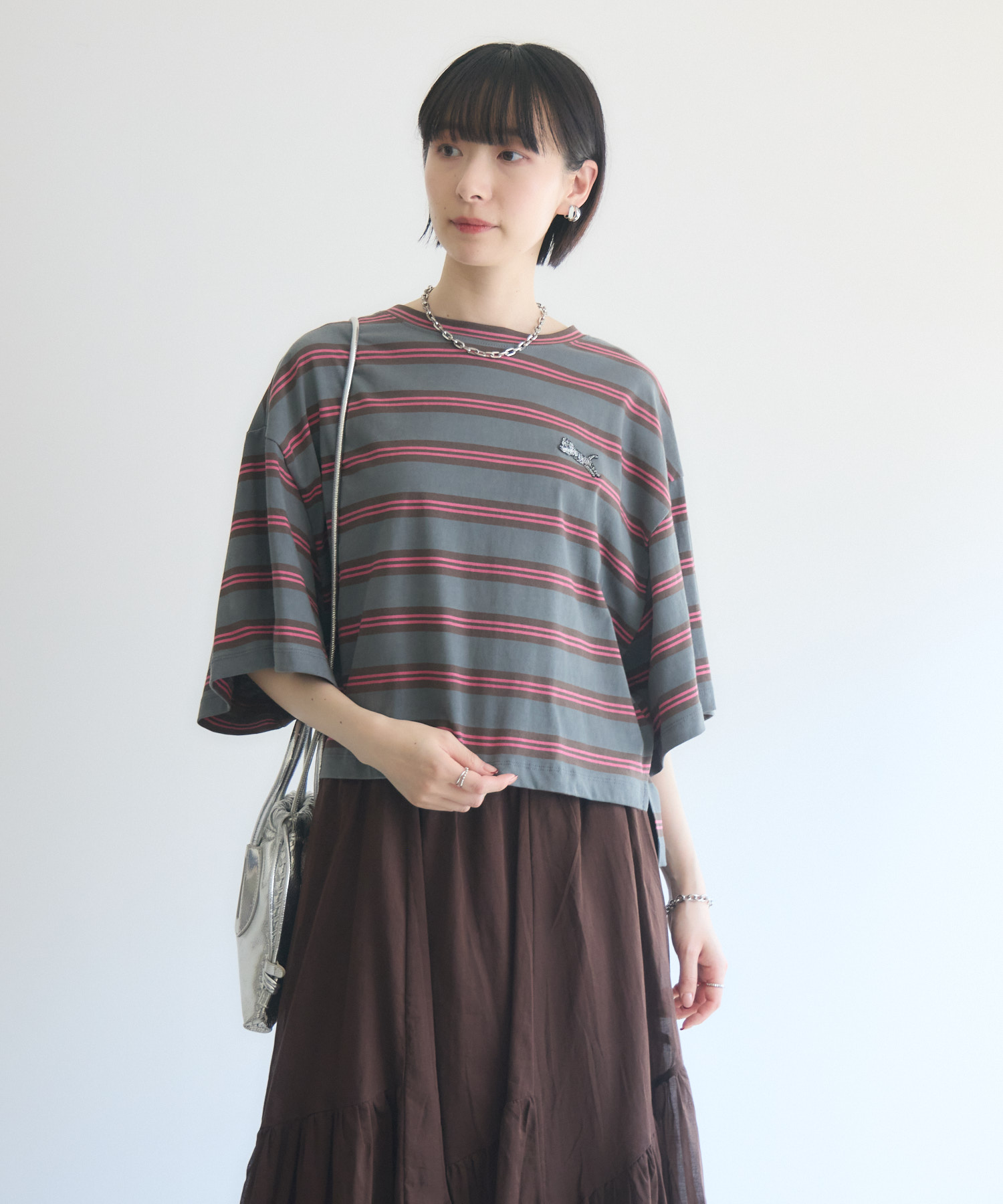 TRANOI. ワイドボーダーTシャツ | IKG crossing