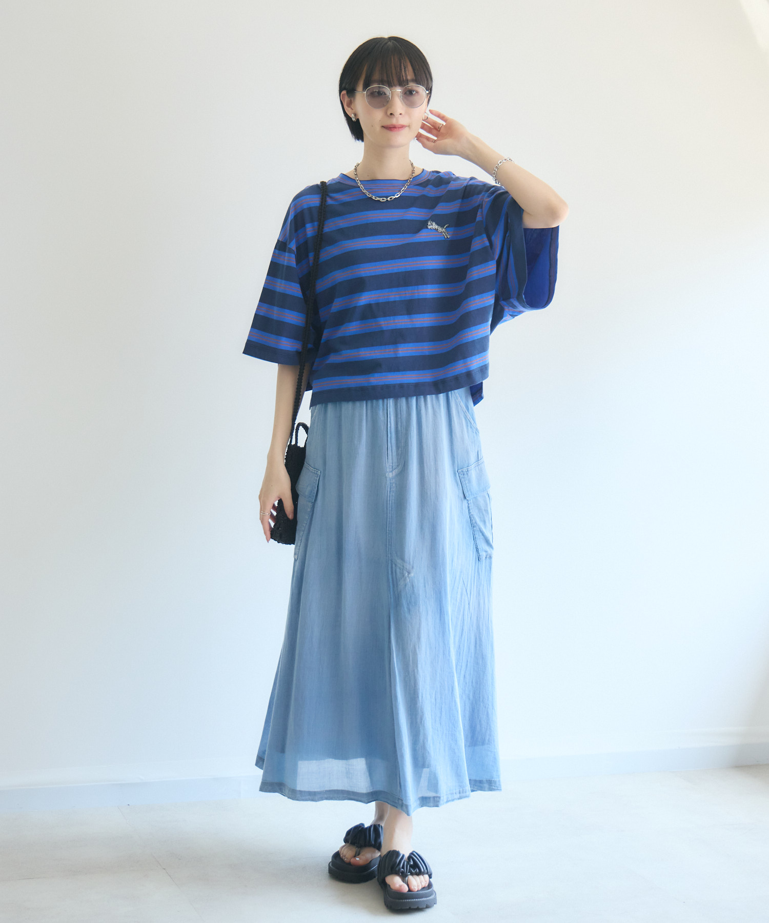 TRANOI. ワイドボーダーTシャツ | IKG crossing