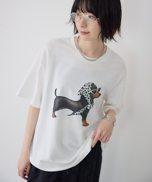 残りわずか】ドッグ柄Tシャツ | IKG crossing