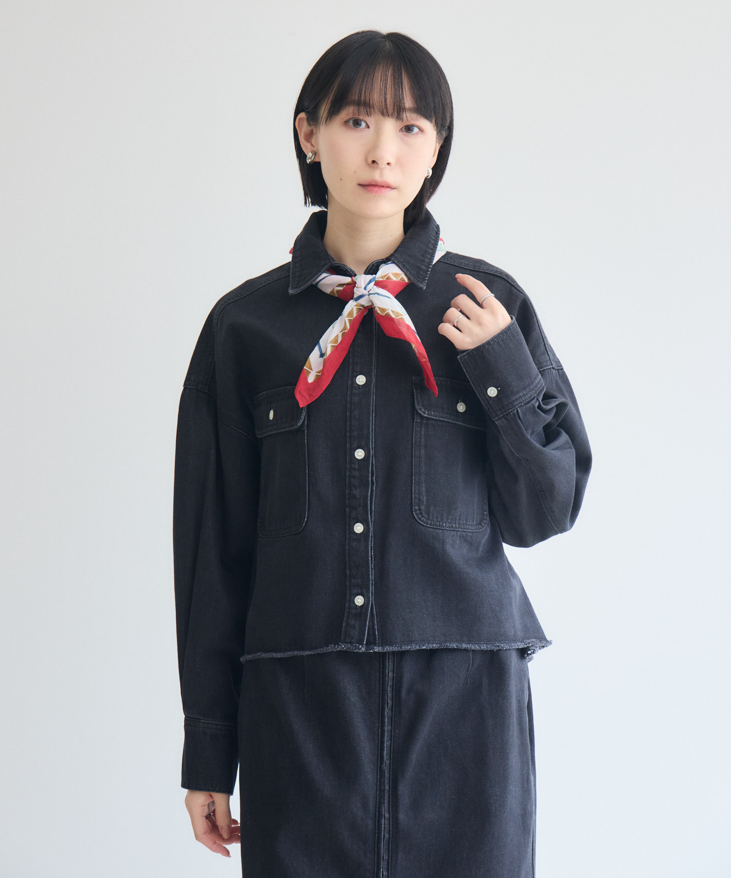 残りわずか】cloche コンパクトデニムシャツジャケット | IKG crossing