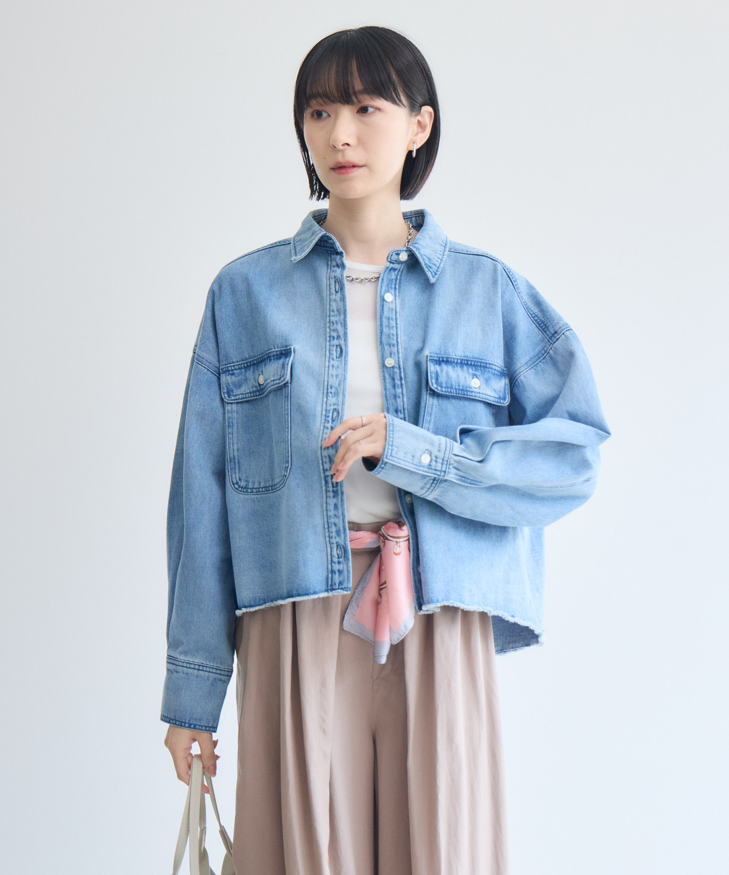 残りわずか】cloche コンパクトデニムシャツジャケット | IKG crossing