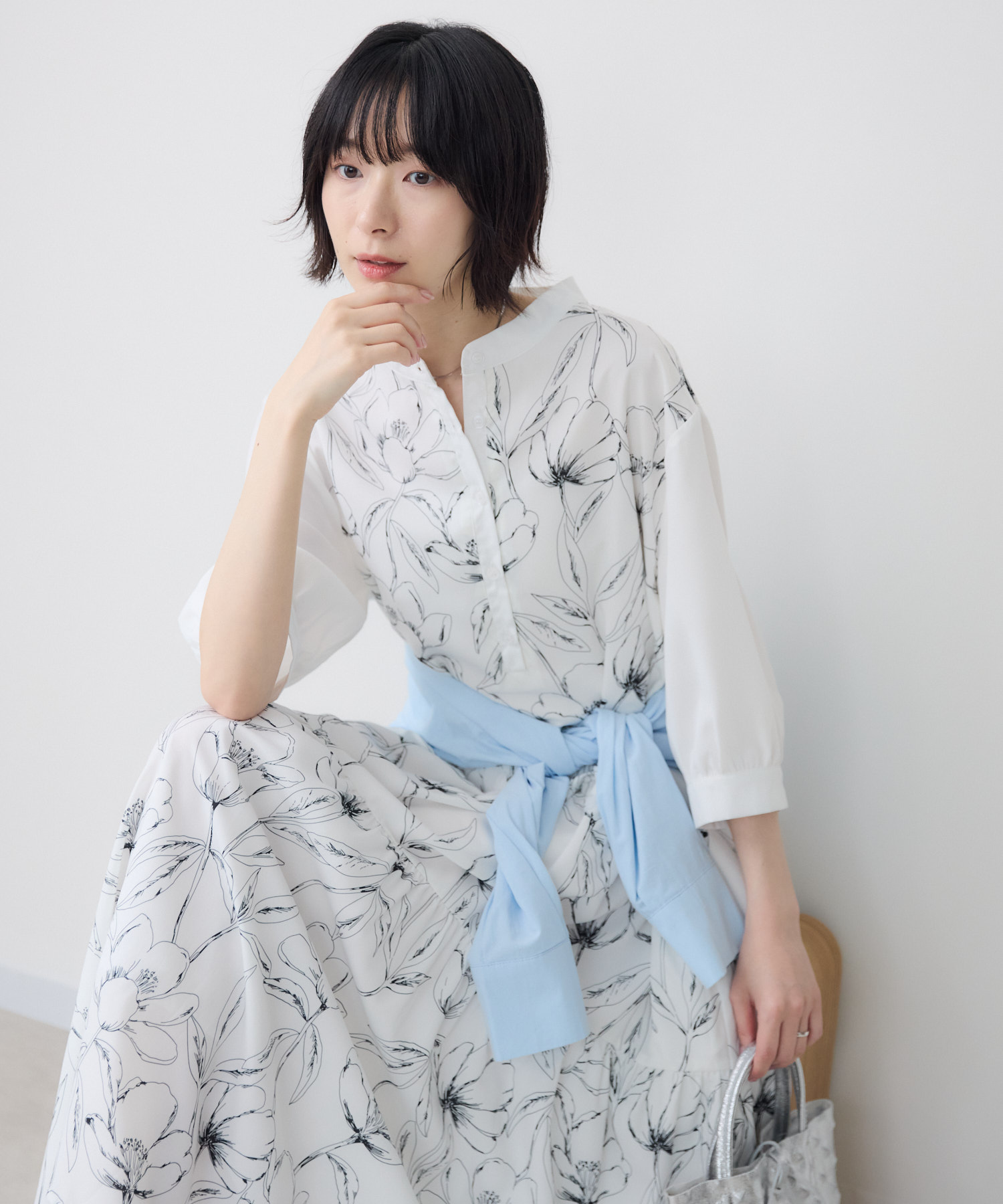 WEB限定】別注プリントティアードワンピース | IKG crossing