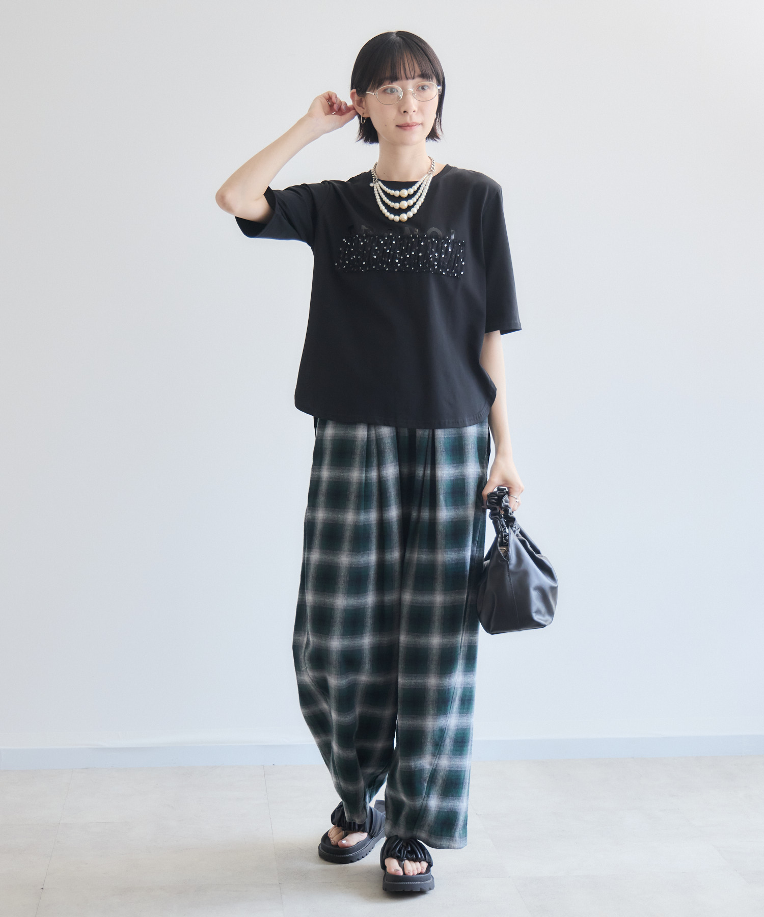TRANOI. ドットチュールバーラウンドTシャツ | IKG crossing