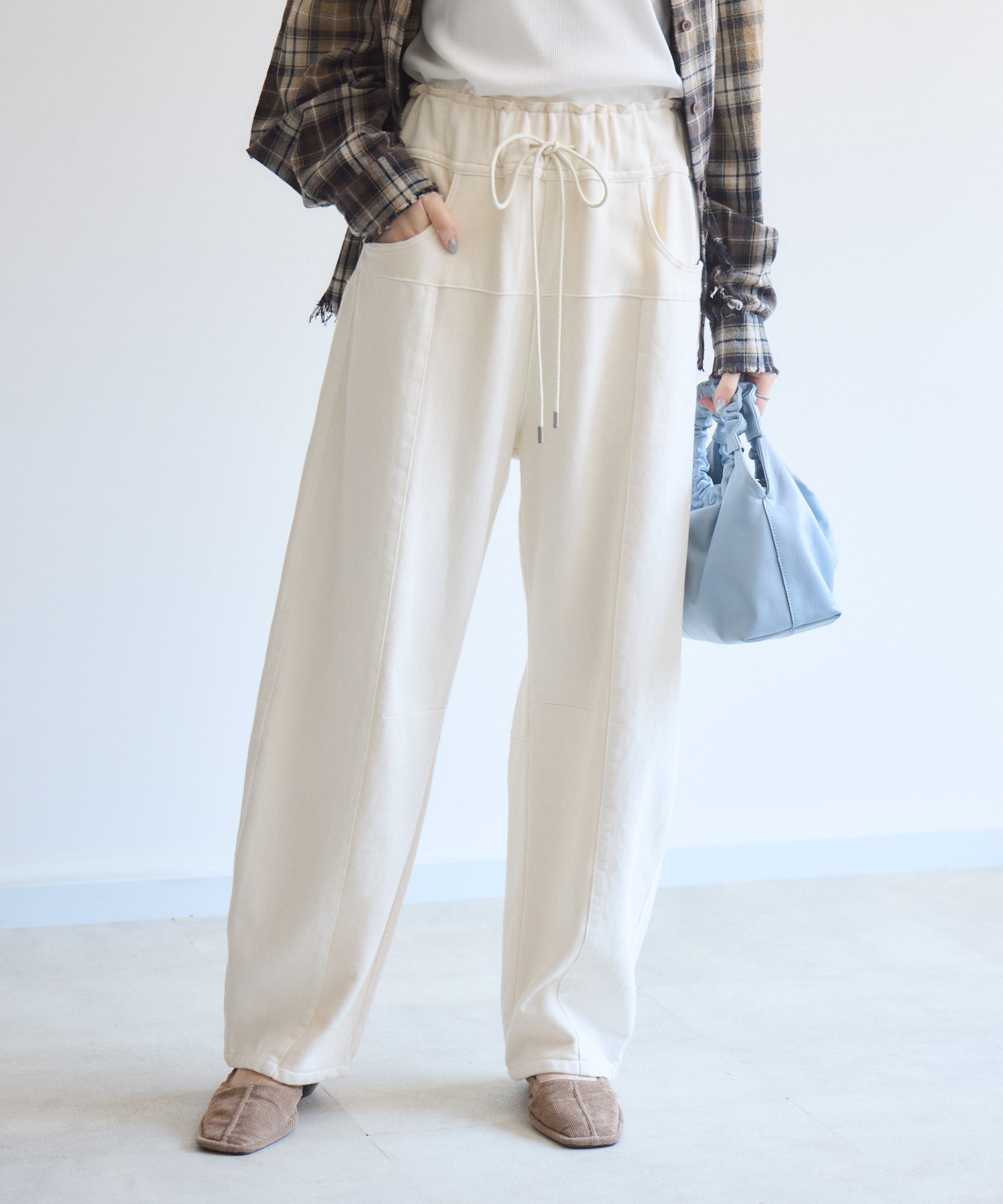 Dignite Collier ガーメントダイサイド切替パンツ | IKG crossing