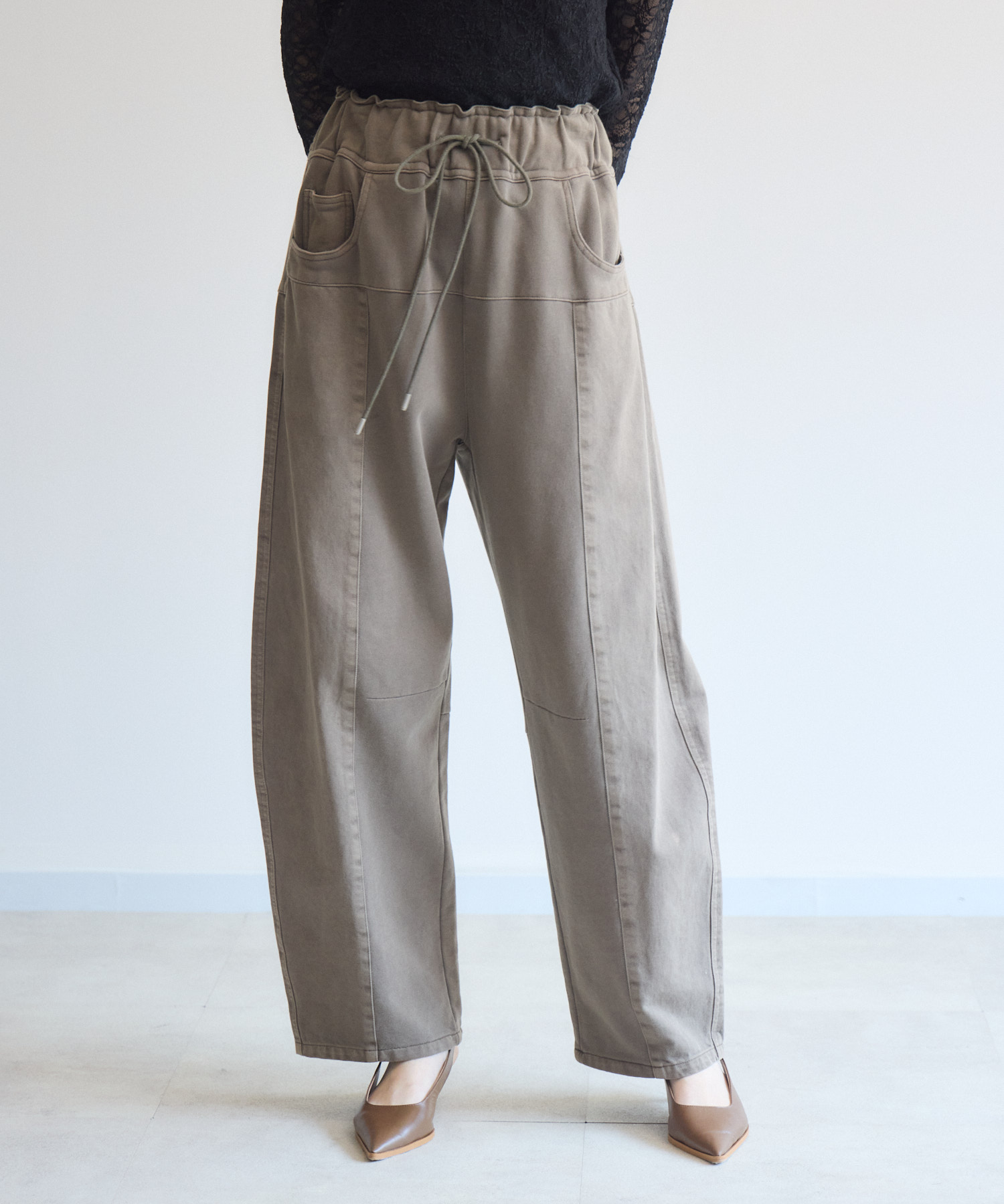Dignite Collier ガーメントダイサイド切替パンツ | IKG crossing