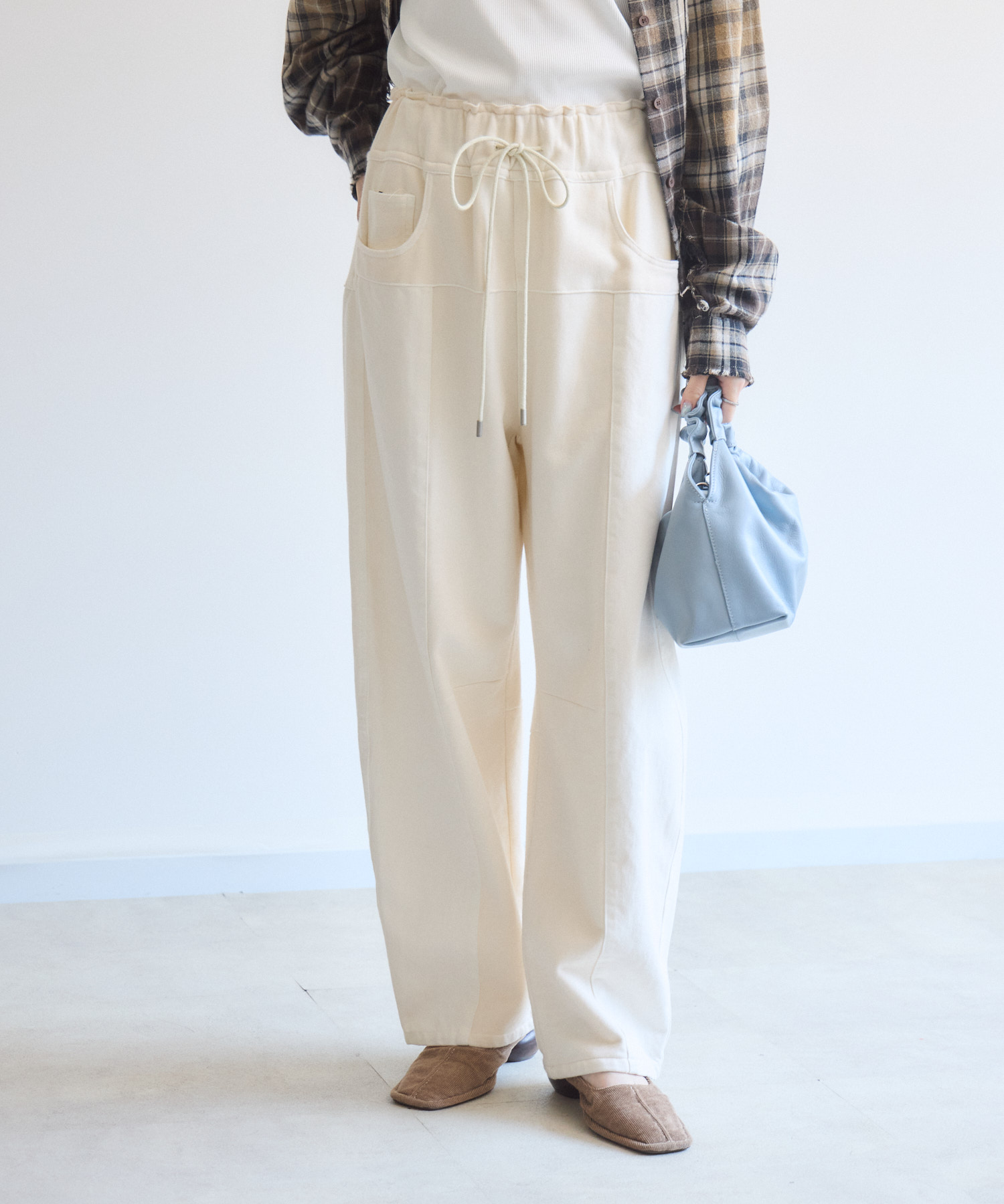 Dignite Collier ガーメントダイサイド切替パンツ | IKG crossing