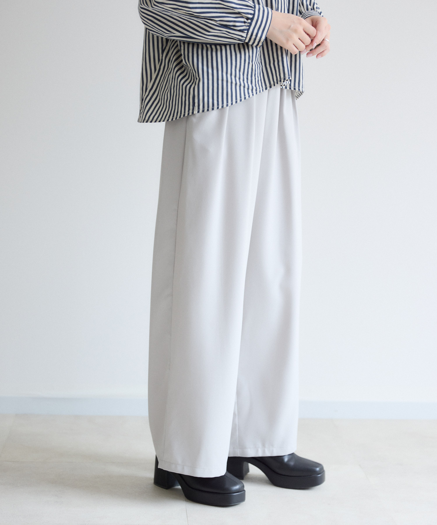 自分丈が見つかる軽やかワイドパンツ | IKG crossing