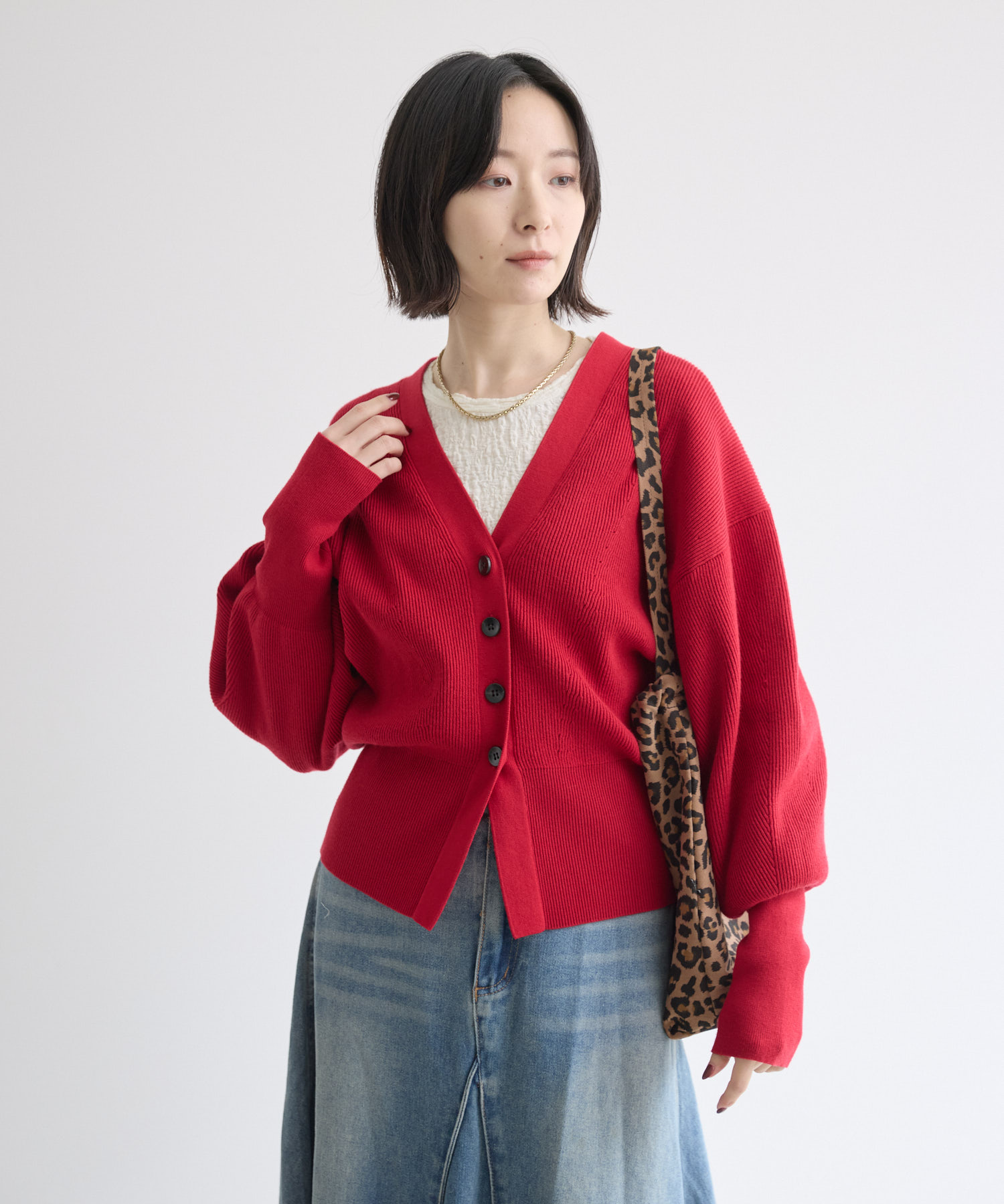 Dignite Collier 片畦ニットカーデイガン | IKG crossing