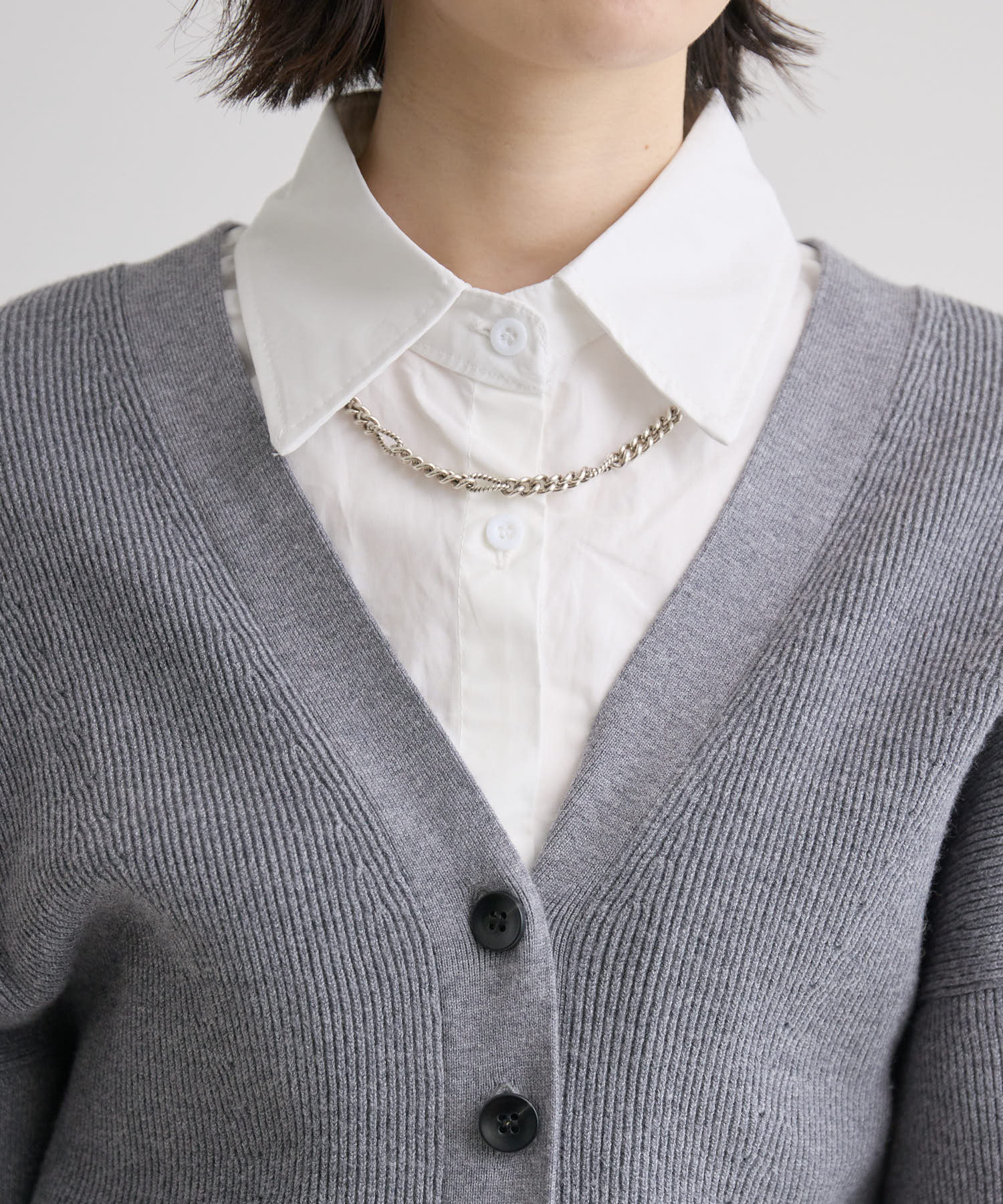 Dignite Collier 片畦ニットカーデイガン | IKG crossing
