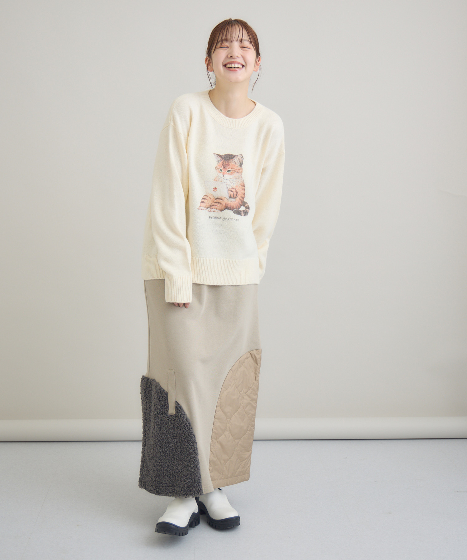 君がいるから』プリントニット / meeny miny | IKG crossing