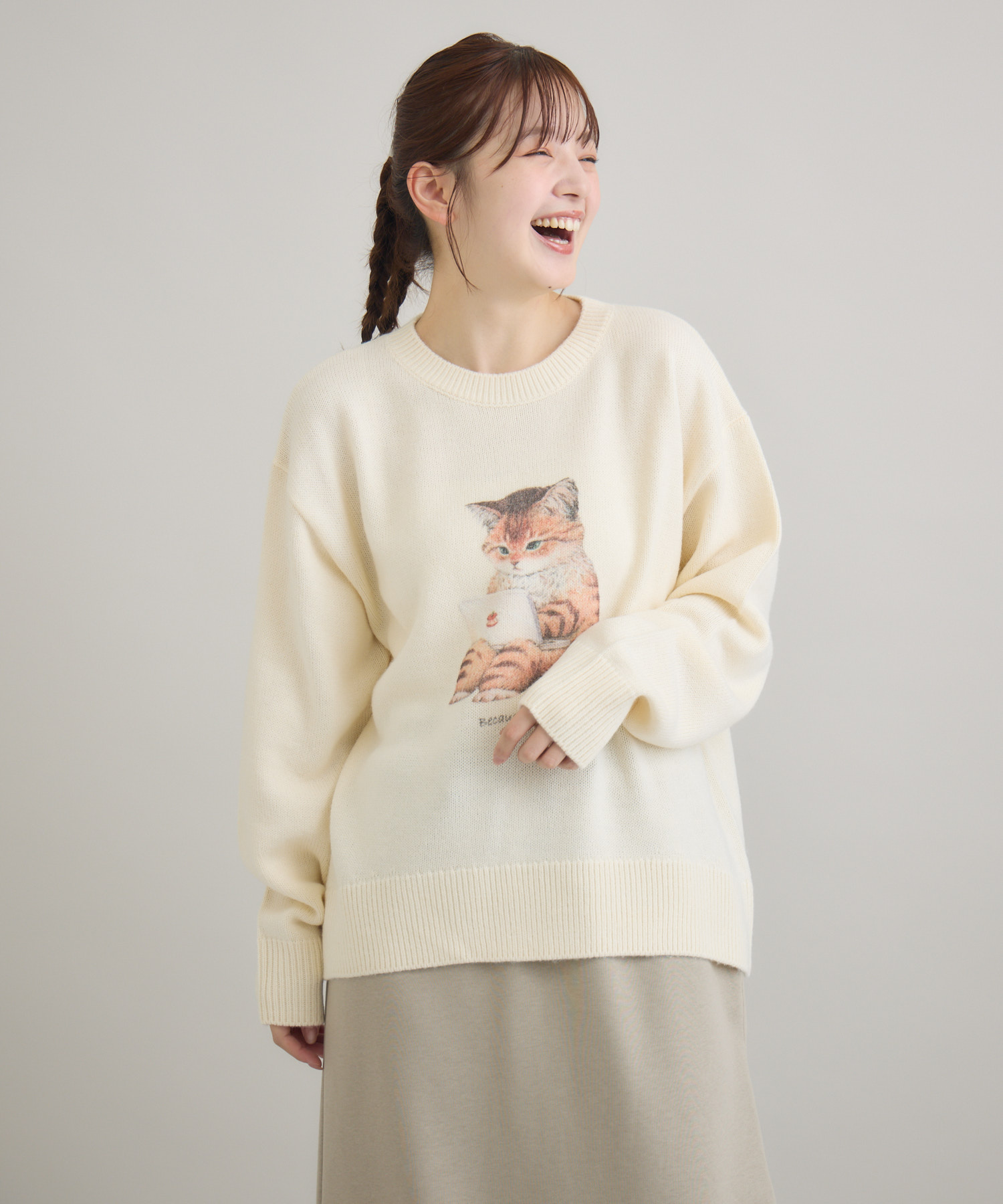 君がいるから』プリントニット / meeny miny | IKG crossing