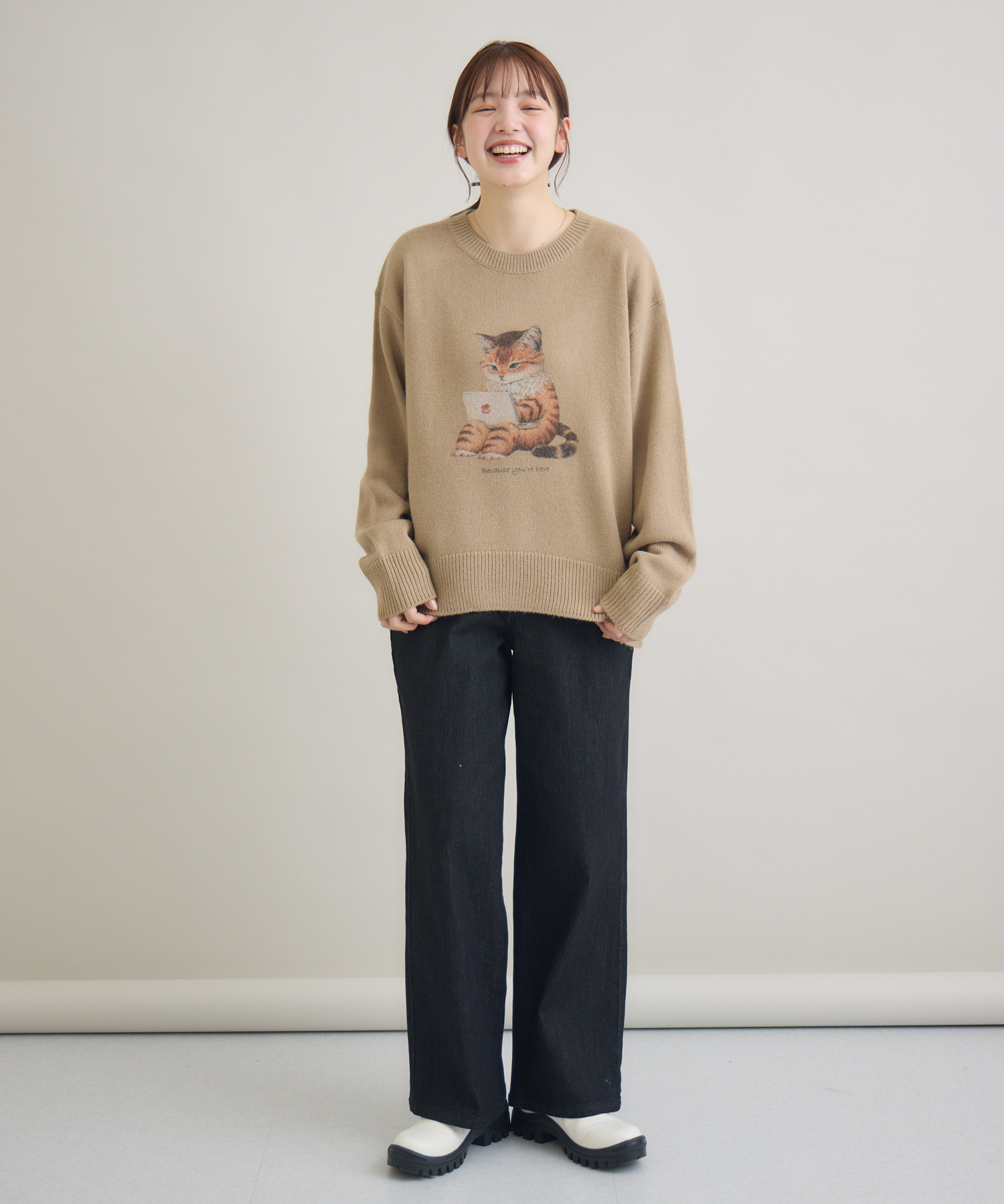 君がいるから』プリントニット / meeny miny | IKG crossing