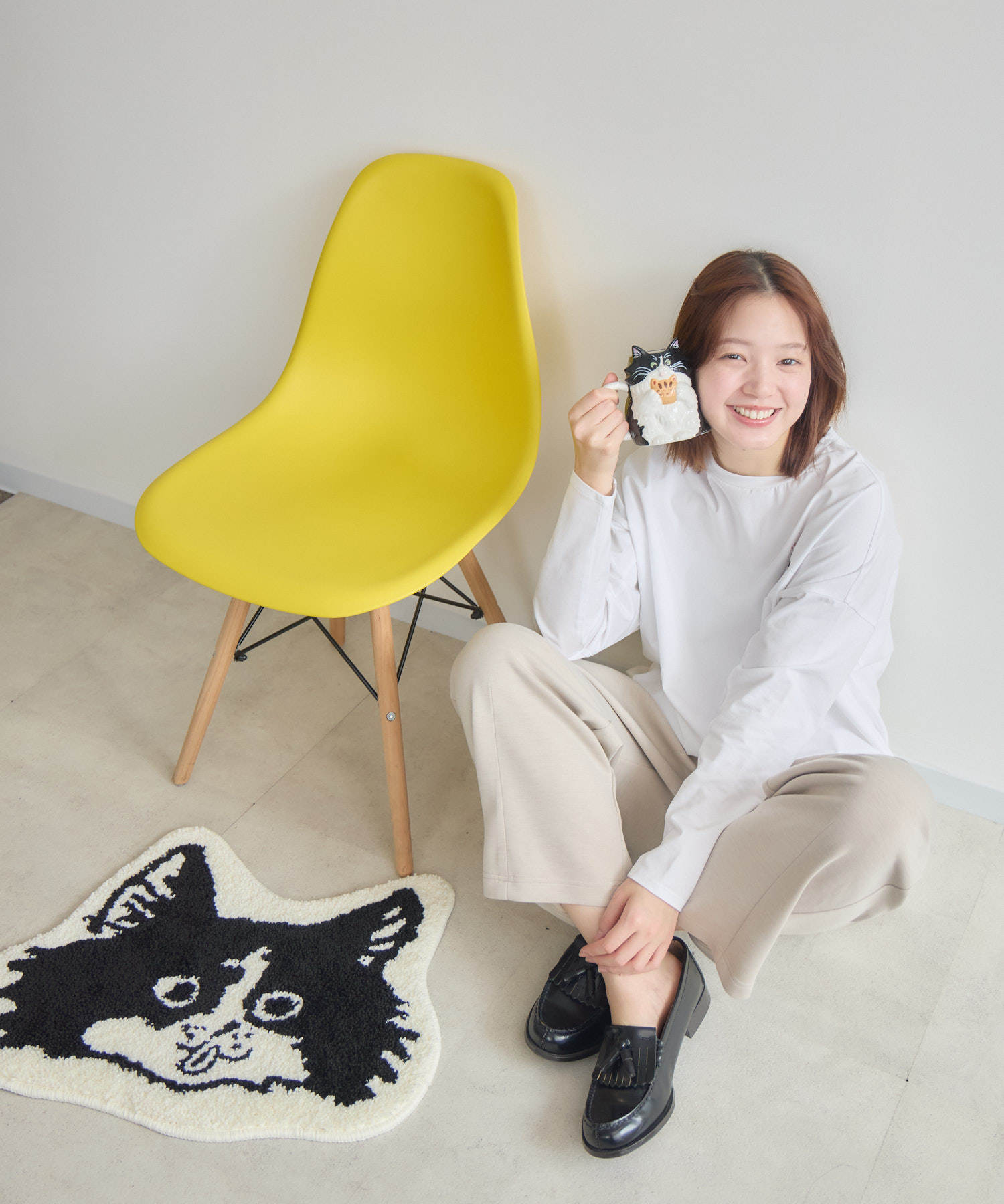 CAT & BAKES 9456『BANDOペロリ』ラグ / meeny miny | IKG crossing