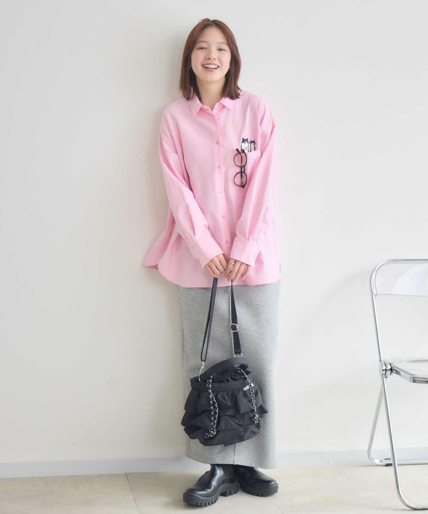 CAT & BAKES 9456『ひげリボン』シャツ / meeny miny | IKG crossing