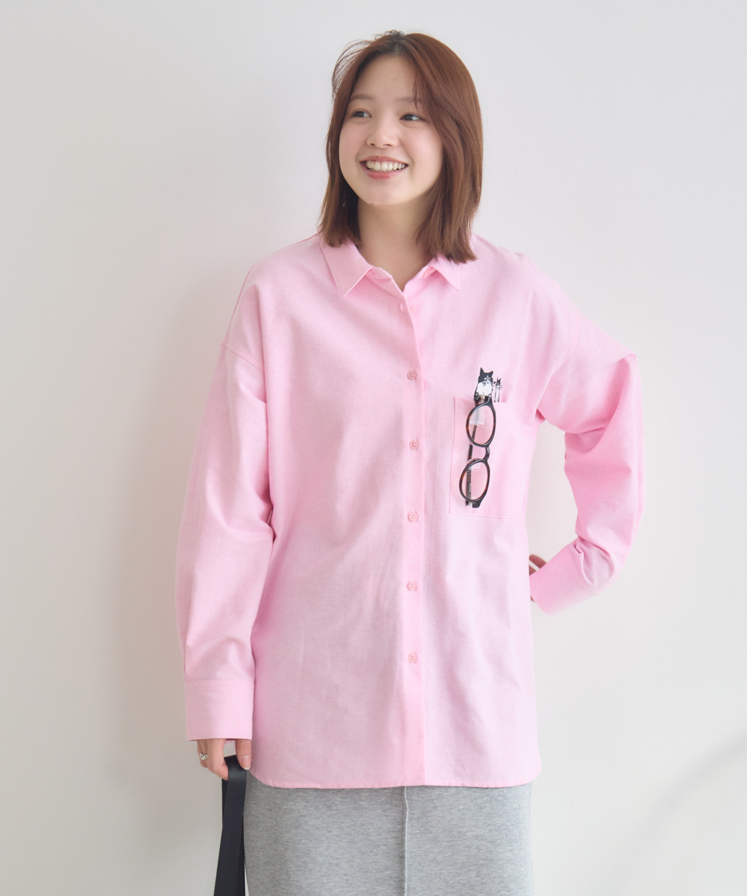 CAT & BAKES 9456『ひげリボン』シャツ / meeny miny | IKG crossing