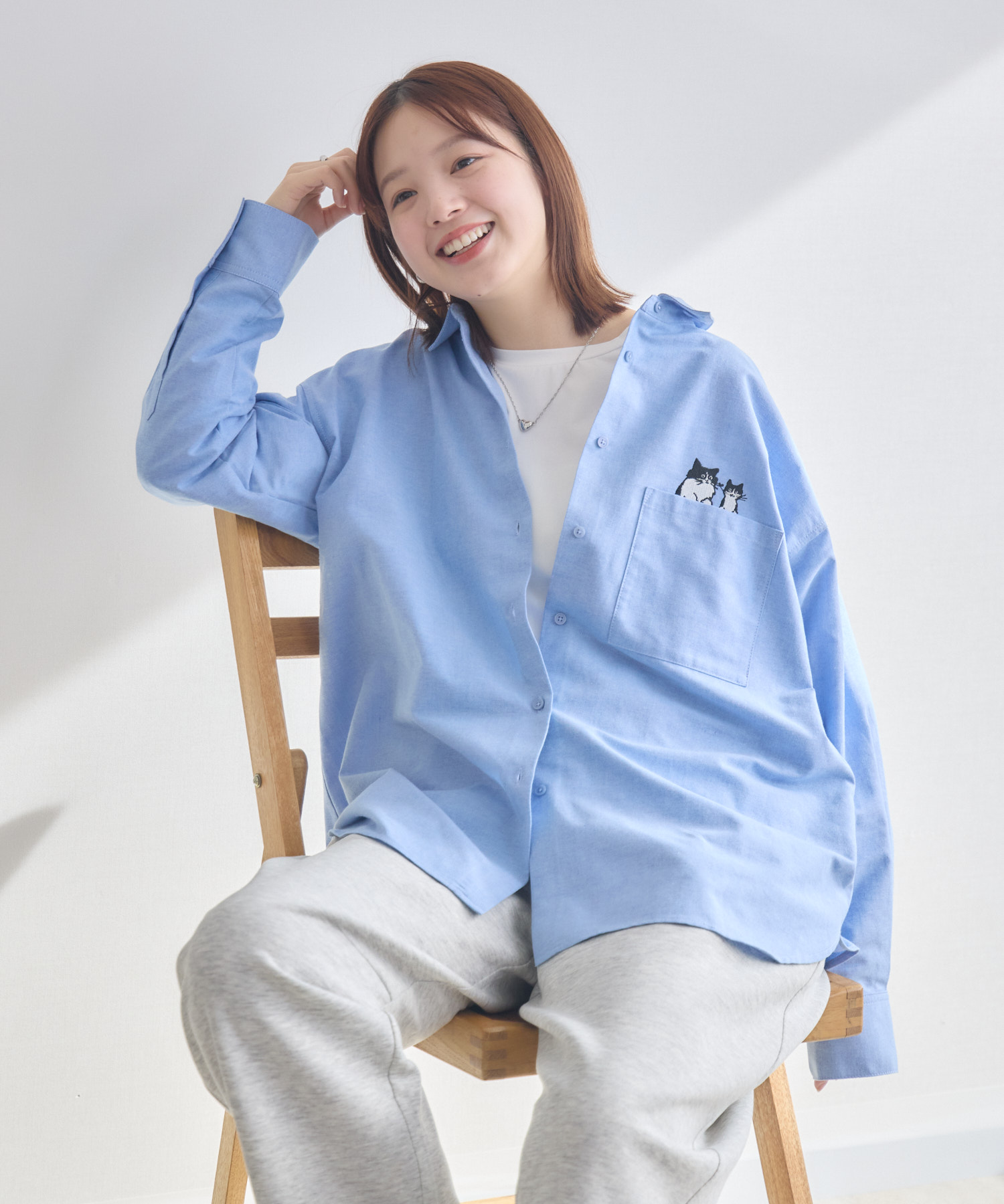 CAT & BAKES 9456『ひげリボン』シャツ / meeny miny | IKG crossing