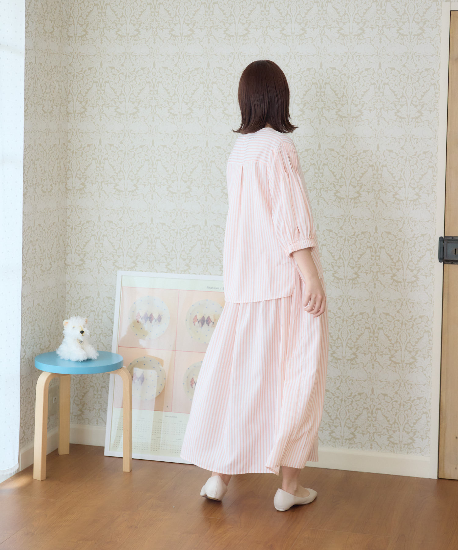 MYLAN ドットフリンジスカート ライラック マイラン メゾンテリア】ストライプスカート / meeny miny | IKG crossing