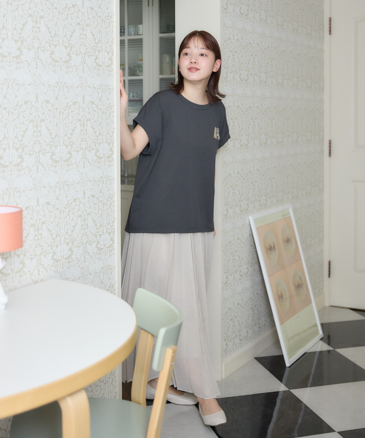 THERIACA テリアカ シャツポンチョ 白 美品 ユニセックス メゾンテリア】ふわふわメレンゲワンちゃんTシャツ | IKG crossing