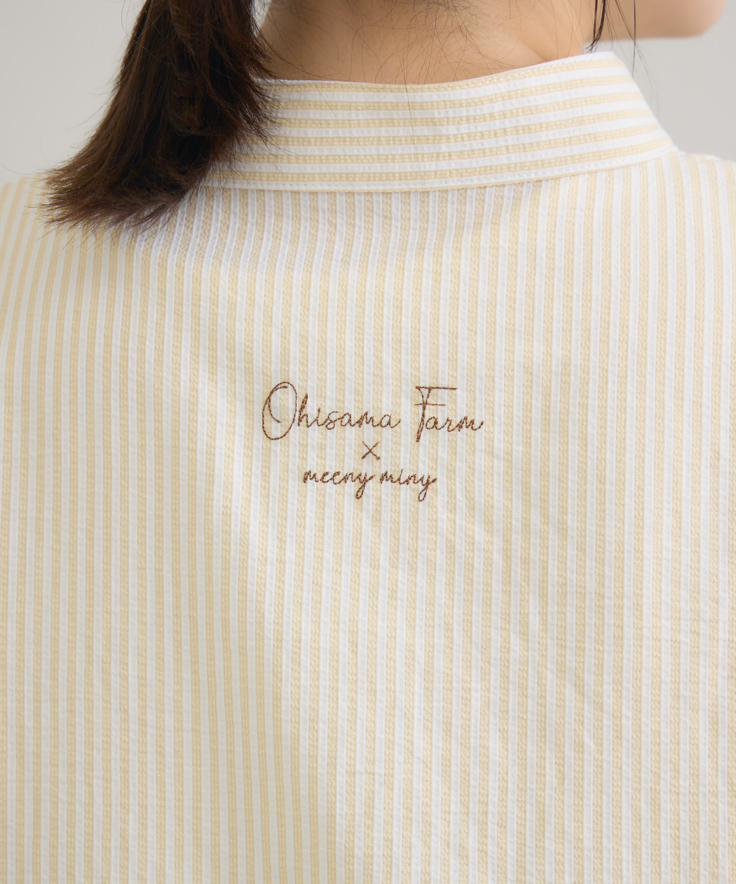 おひさま牧場】ストライプシャツ 「ルパン」刺繍 / meeny miny | IKG