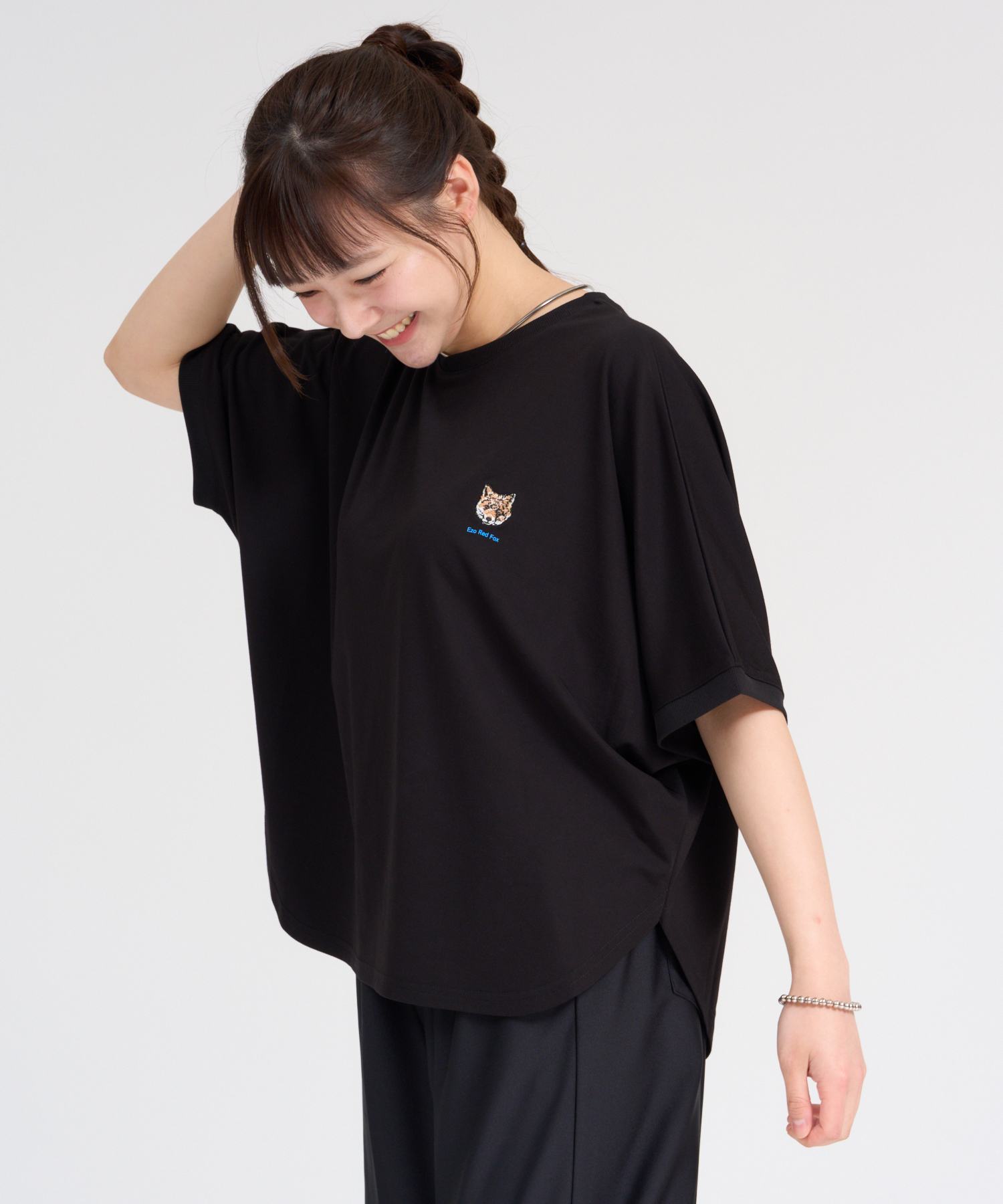 旭山動物園応援商品】キタキツネフェイスTシャツ / meeny miny | IKG