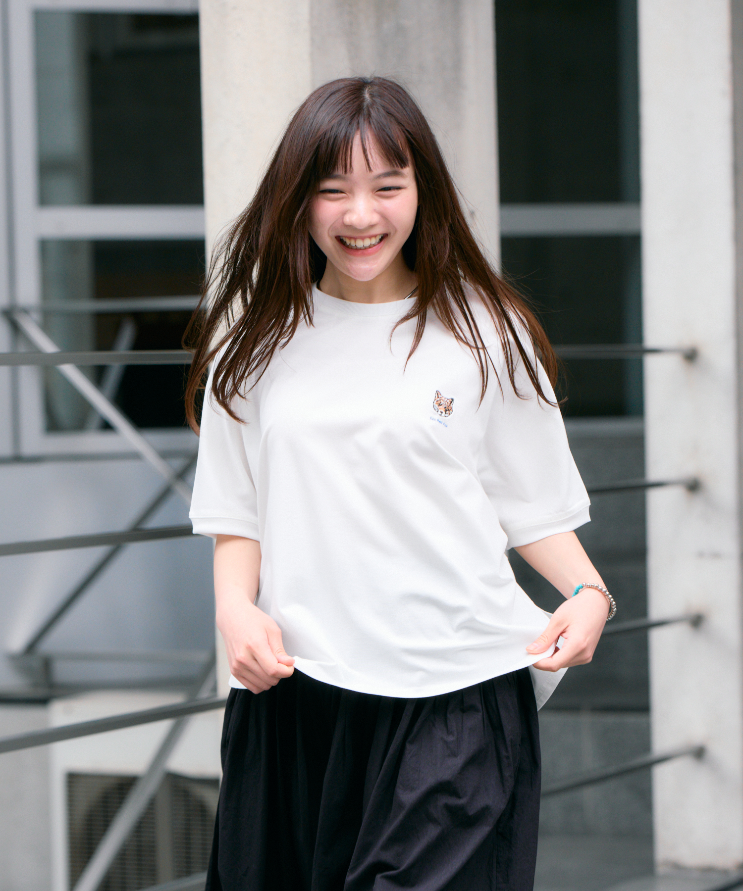 旭山動物園応援商品】キタキツネフェイスTシャツ / meeny miny | IKG
