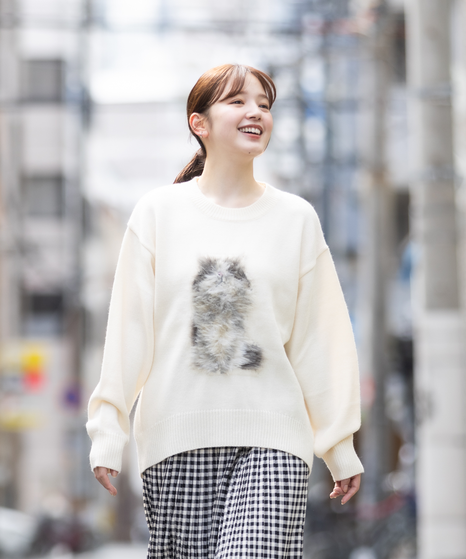 MEBARU】フェルト猫ニット / meeny miny | IKG crossing