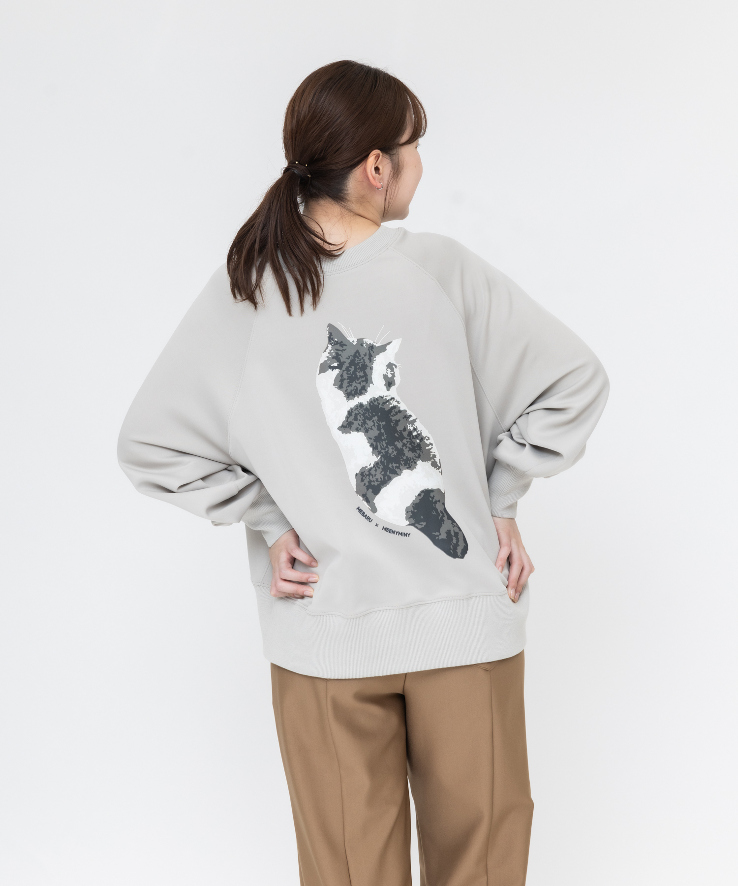MEBARU】フェルト猫スウェットB / meeny miny | IKG crossing